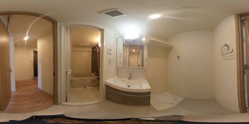 パノラマ画像洗面所