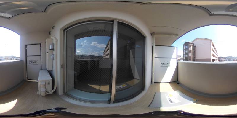 パノラマ画像バルコニー