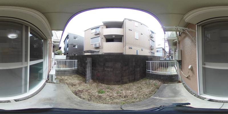 パノラマ画像バルコニー
