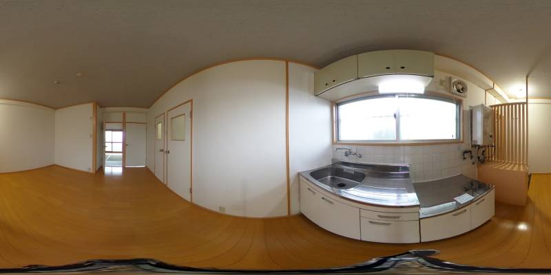 パノラマ画像キッチン