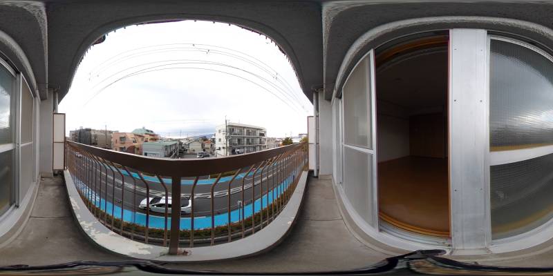 パノラマ画像バルコニー