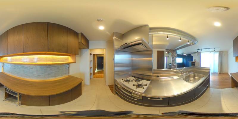 パノラマ画像キッチン