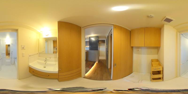 パノラマ画像洗面所