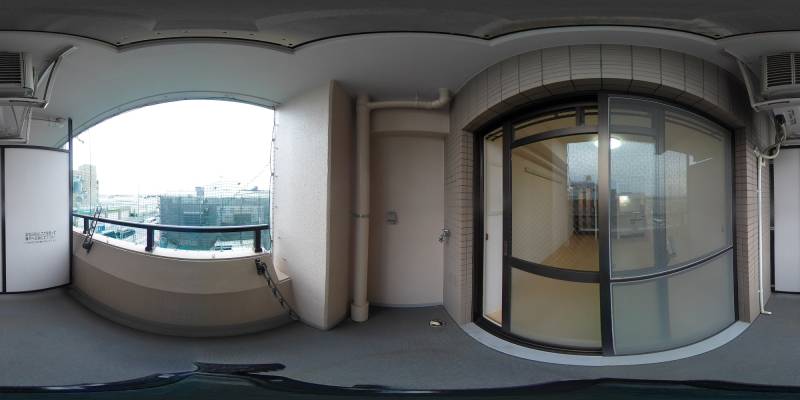 パノラマ画像バルコニー