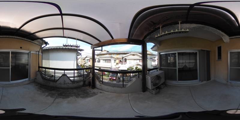 パノラマ画像バルコニー