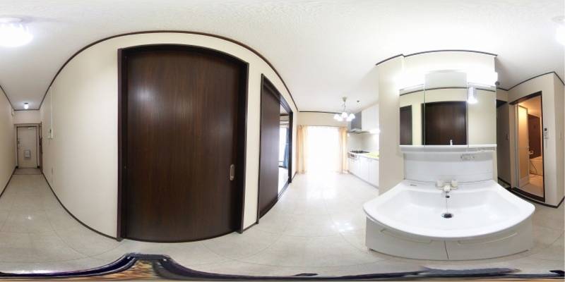 パノラマ画像洗面所