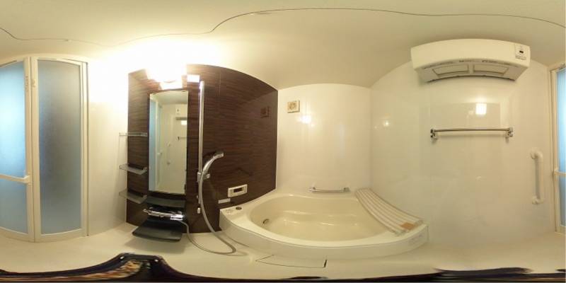 パノラマ画像バスルーム