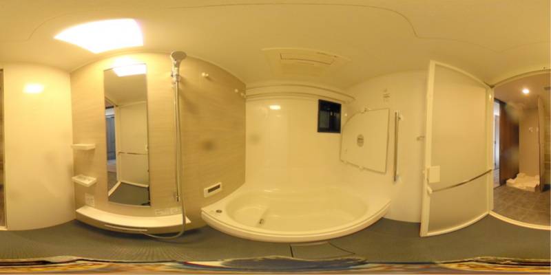 パノラマ画像バスルーム