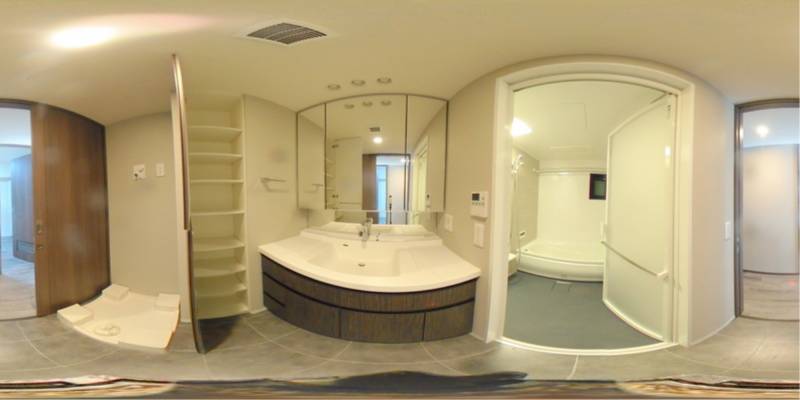 パノラマ画像洗面所