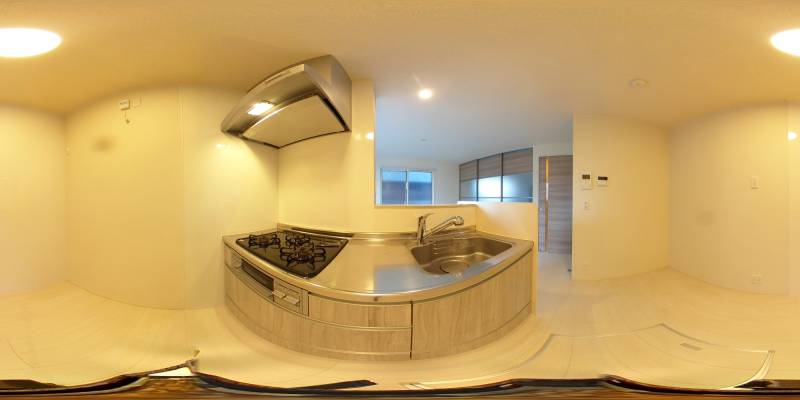 パノラマ画像キッチン