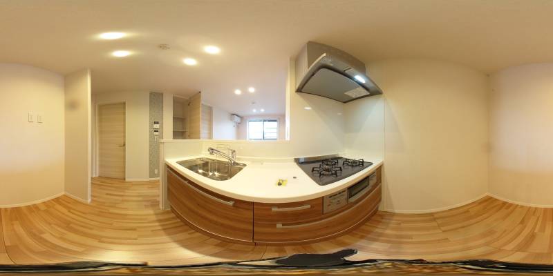 パノラマ画像キッチン