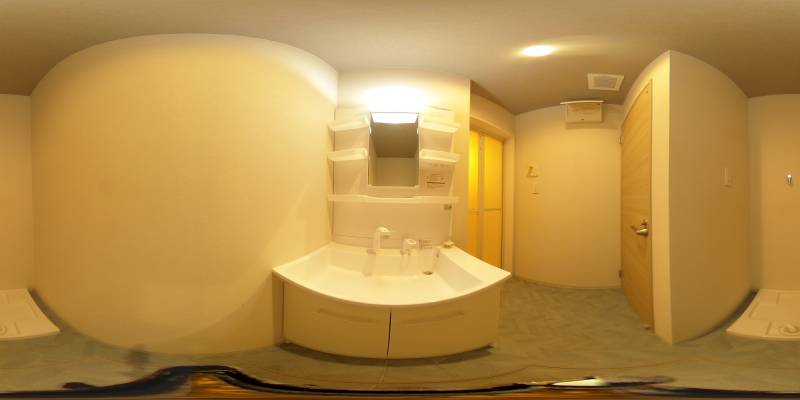 パノラマ画像洗面所