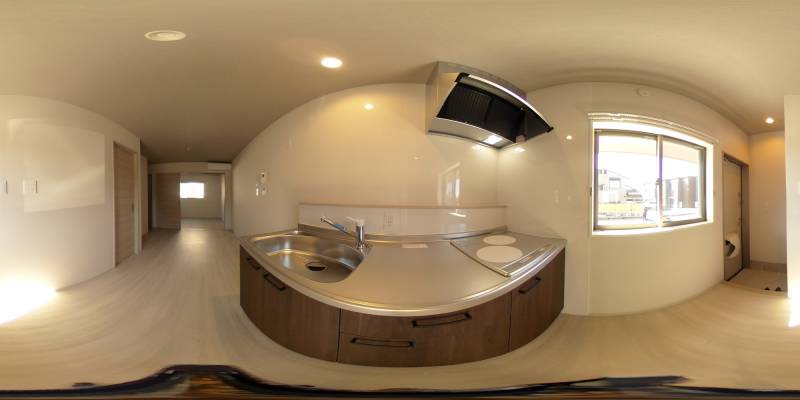 パノラマ画像キッチン