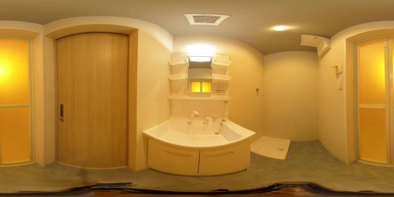 パノラマ画像洗面所