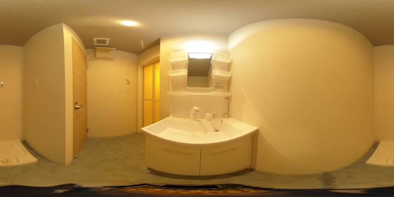 パノラマ画像洗面所