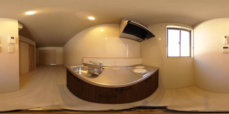 パノラマ画像キッチン