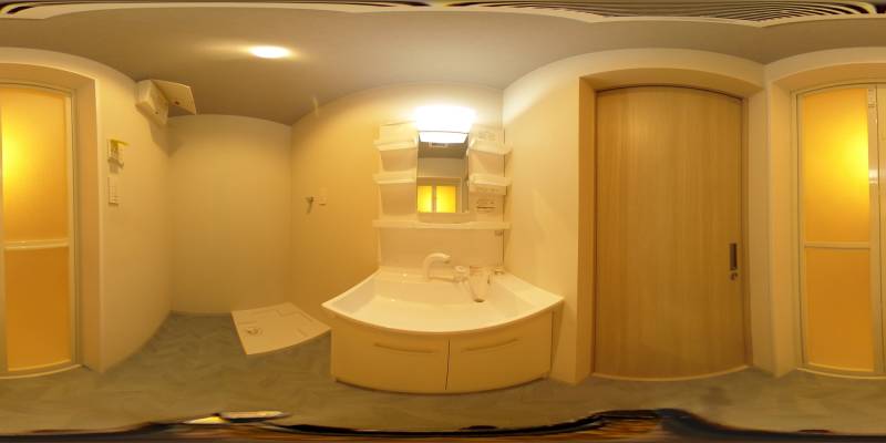 パノラマ画像洗面所