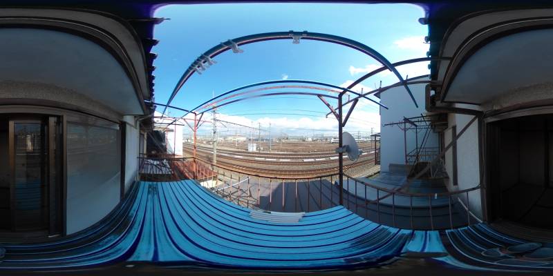 パノラマ画像バルコニー