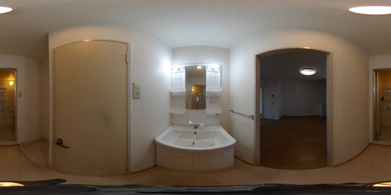 パノラマ画像洗面所