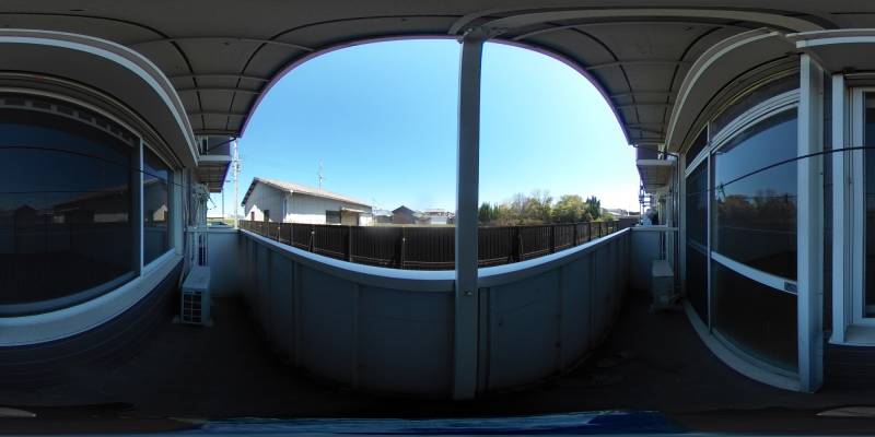 パノラマ画像バルコニー