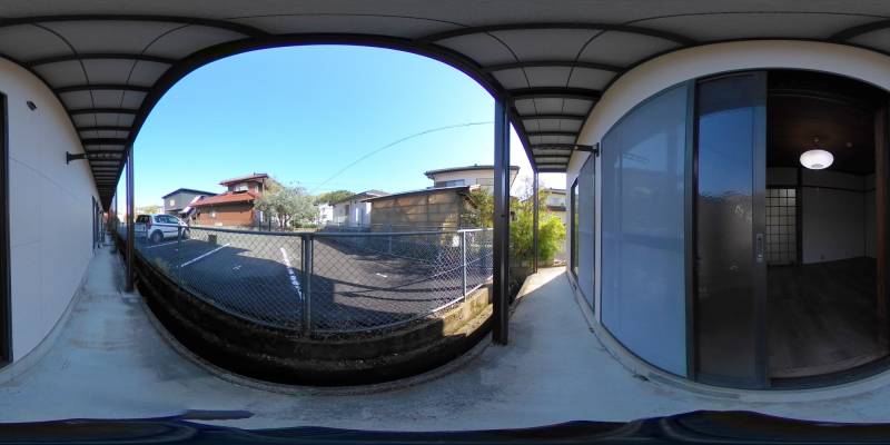 パノラマ画像バルコニー