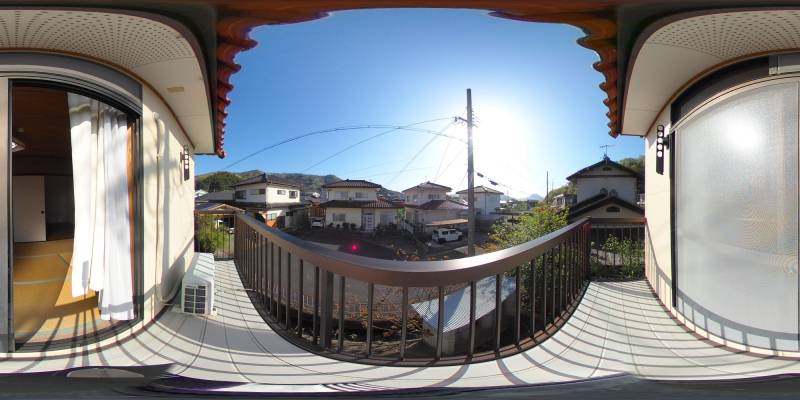 パノラマ画像バルコニー