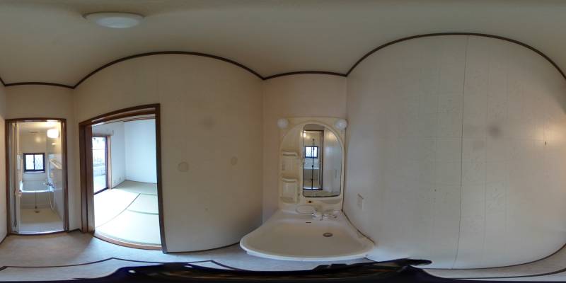 パノラマ画像洗面所