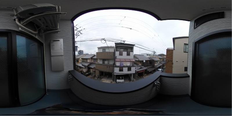 パノラマ画像バルコニー