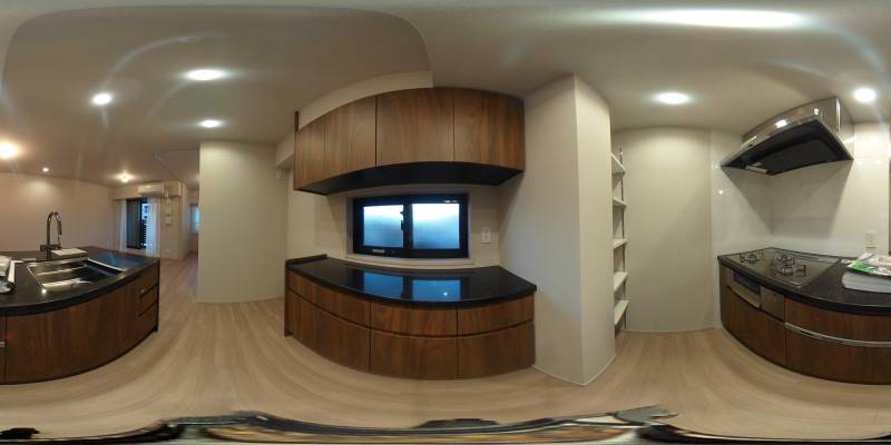 パノラマ画像キッチン