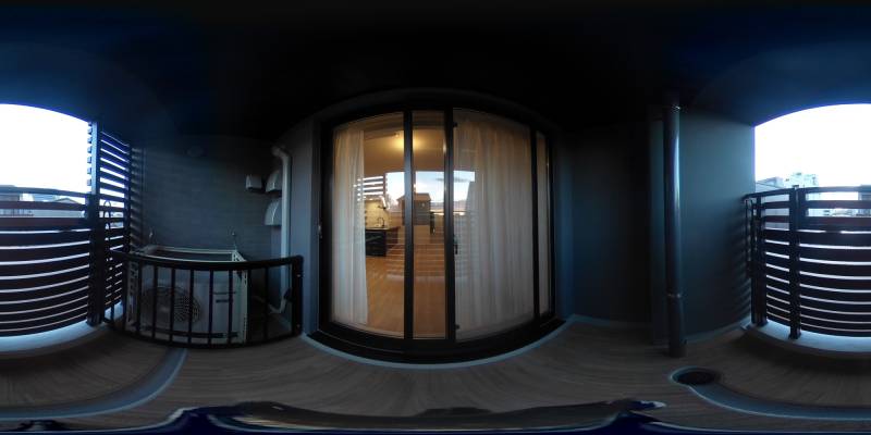 パノラマ画像バルコニー