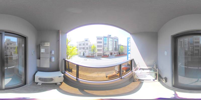 パノラマ画像バルコニー