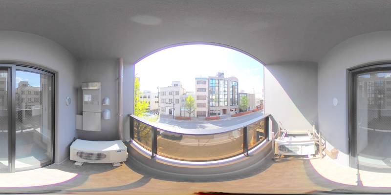 パノラマ画像バルコニー