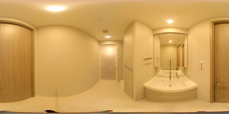 パノラマ画像洗面所