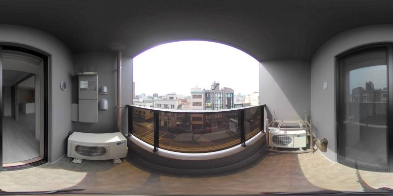 パノラマ画像バルコニー