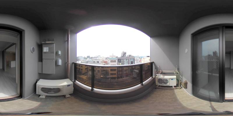 パノラマ画像バルコニー