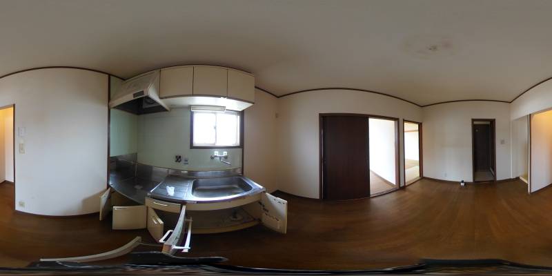 パノラマ画像キッチン