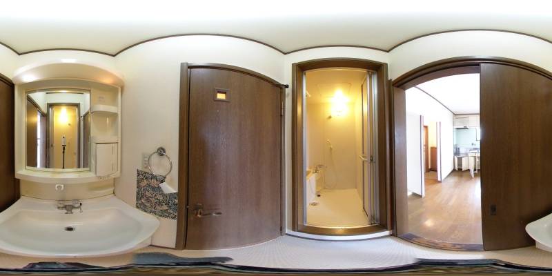 パノラマ画像洗面所