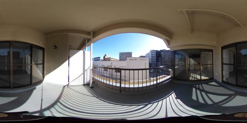 パノラマ画像バルコニー