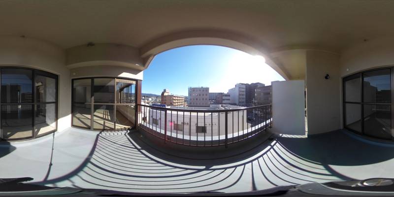 パノラマ画像バルコニー