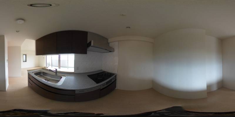 パノラマ画像キッチン