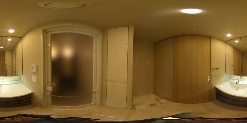 パノラマ画像洗面所