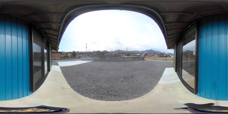 パノラマ画像バルコニー