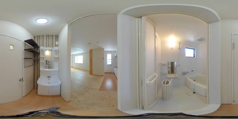 パノラマ画像バスルーム