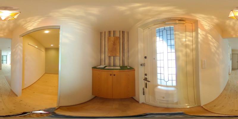 パノラマ画像玄関