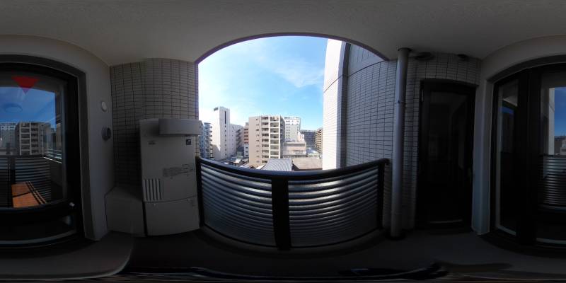 パノラマ画像バルコニー