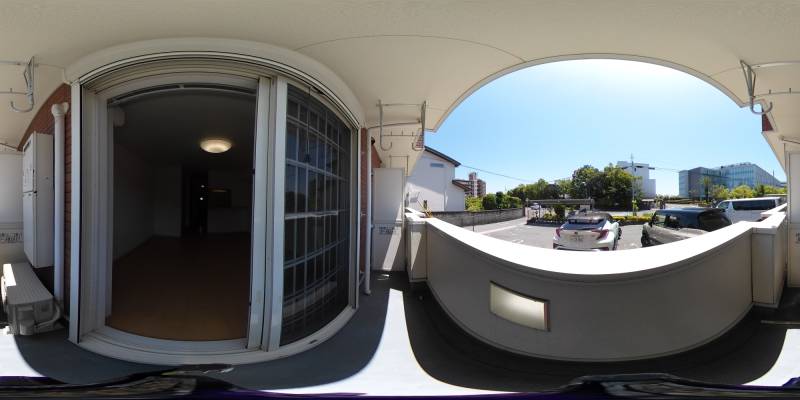 パノラマ画像バルコニー