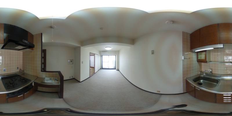 パノラマ画像キッチン