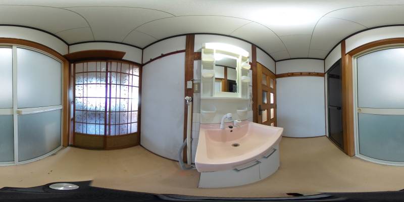 パノラマ画像洗面所