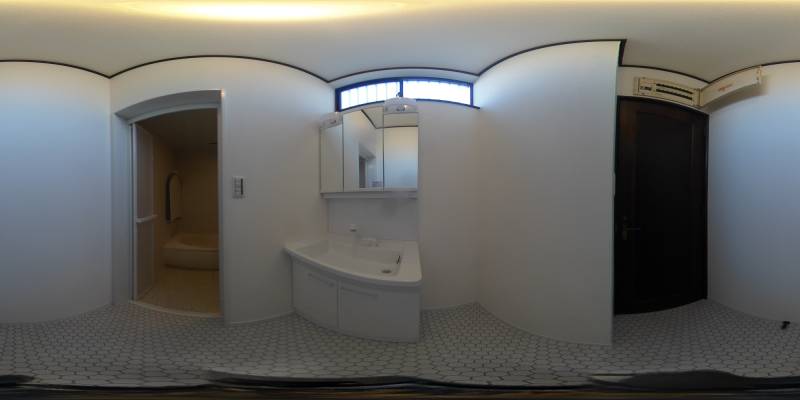 パノラマ画像洗面所