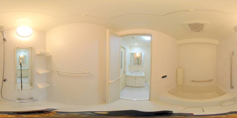 パノラマ画像バスルーム